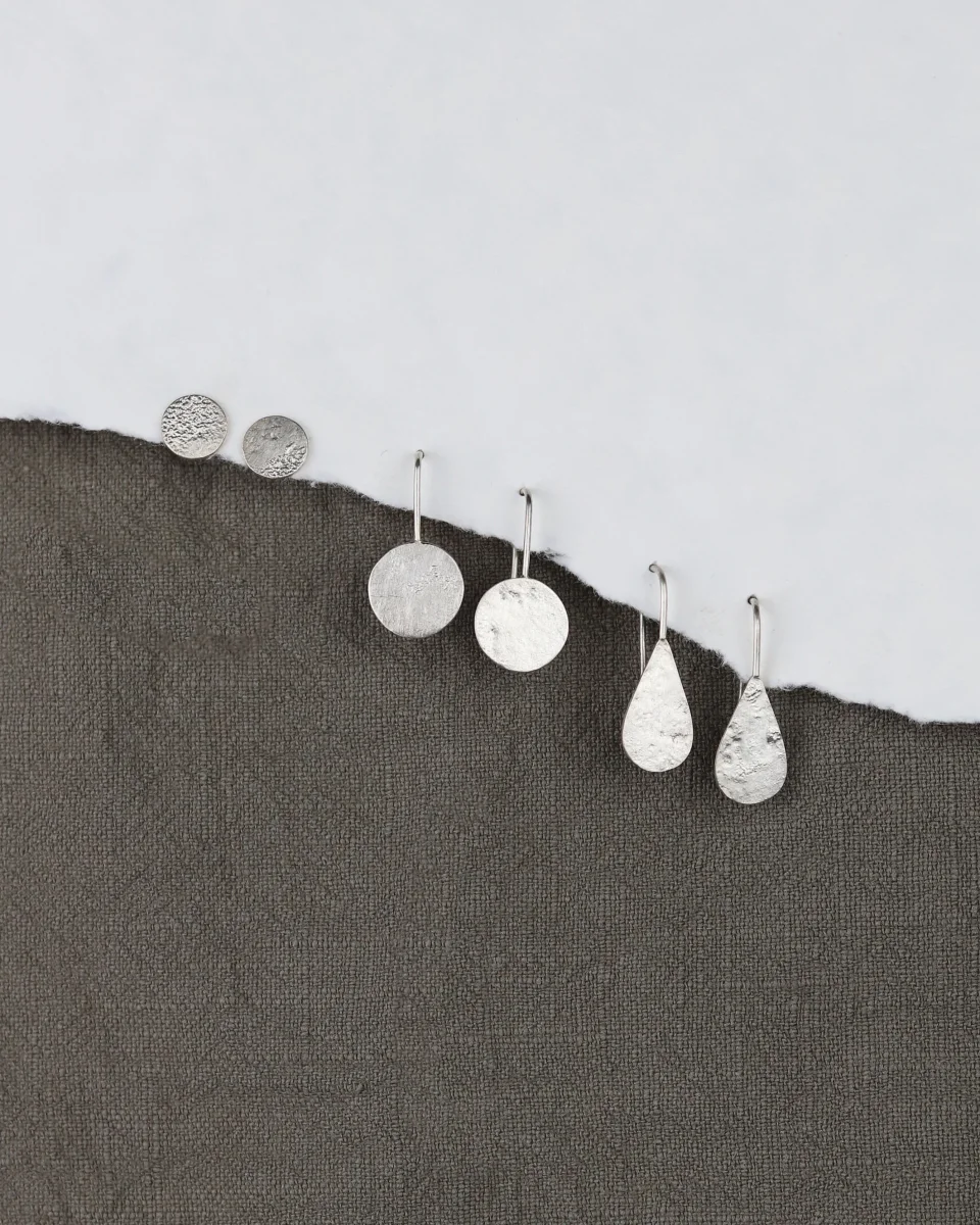 Boucles d'oreilles Mini Moon Argent – Image 7