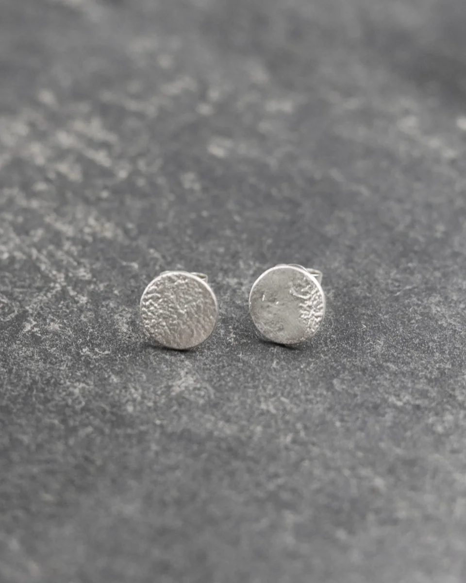 Boucles d'oreilles Mini Moon Argent – Image 2