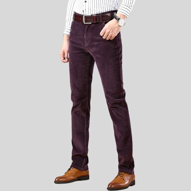 Pantalon Velours Bordeaux Homme – Image 2