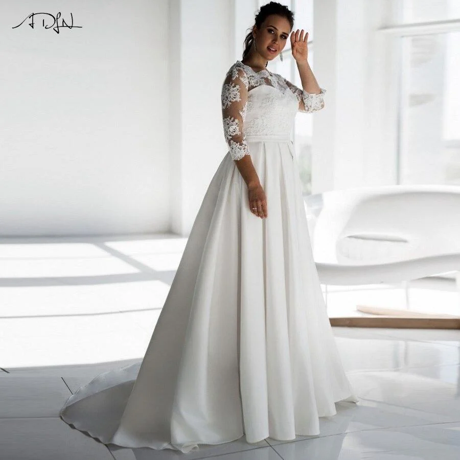 Robe mariage boheme manche longue – Image 2