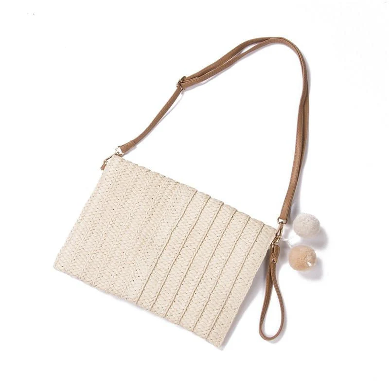 Sac Pochette Paille Bohème – Image 5