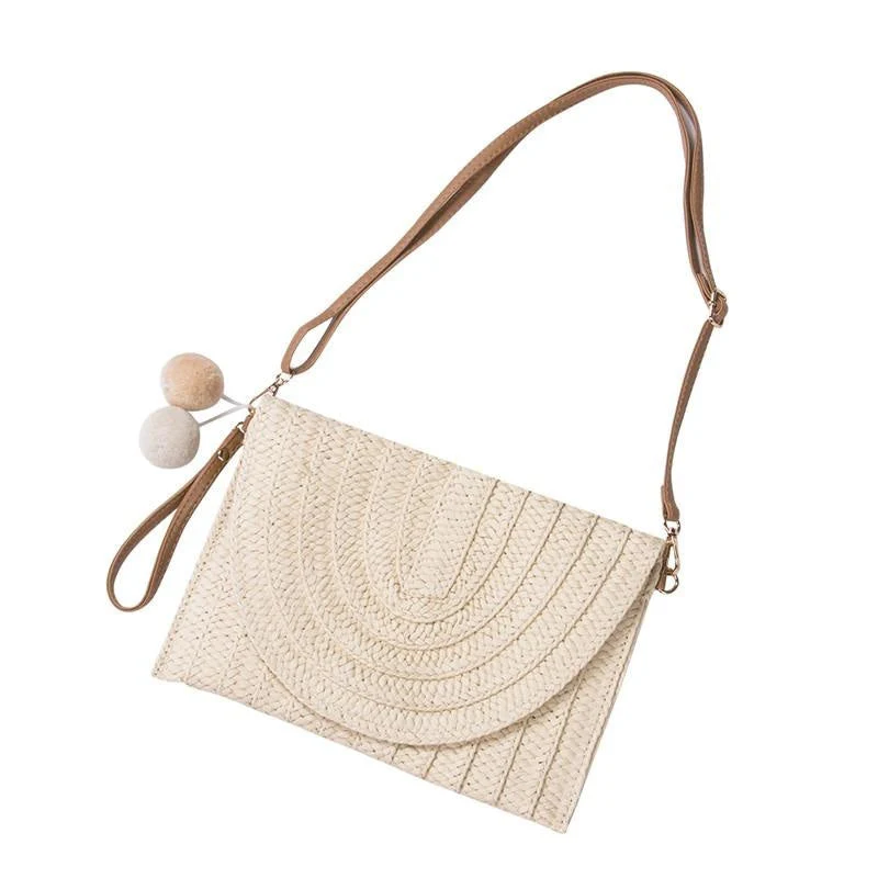 Sac Pochette Paille Bohème – Image 4